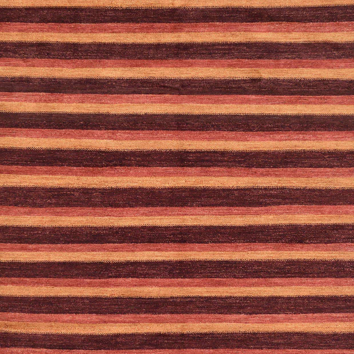 Machine Washable Abstract Bright Orange Rug, wshabs229