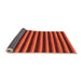 Sideview of Abstract Orange Modern Rug, abs229org