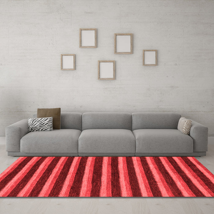 Modern Red Washable Rugs