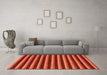 Machine Washable Abstract Orange Modern Area Rugs in a Living Room, wshabs229org