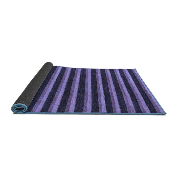 Sideview of Abstract Blue Modern Rug, abs229blu