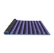 Sideview of Abstract Blue Modern Rug, abs229blu