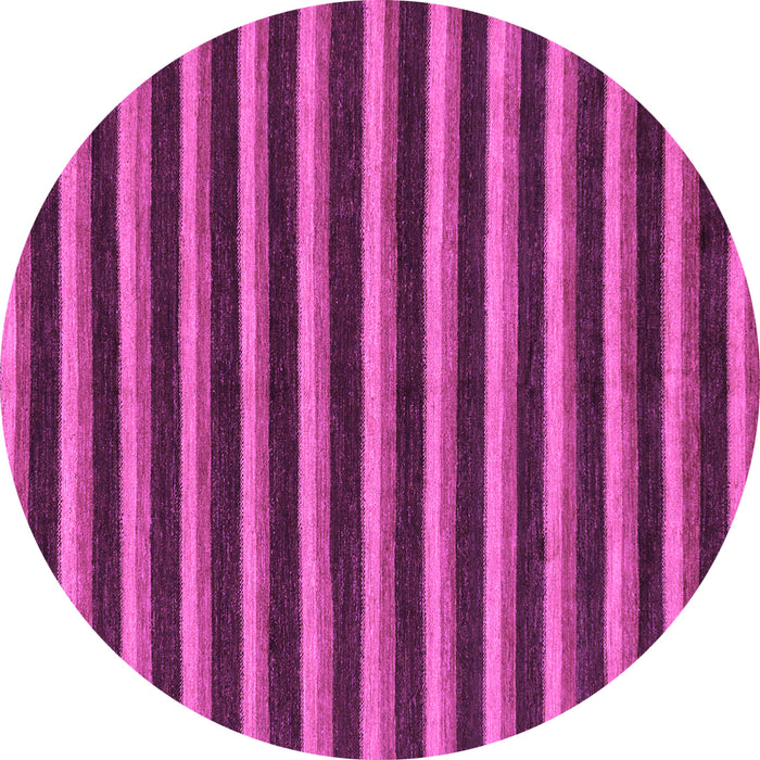 Round Machine Washable Abstract Purple Modern Area Rugs, wshabs229pur