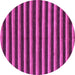 Round Machine Washable Abstract Purple Modern Area Rugs, wshabs229pur