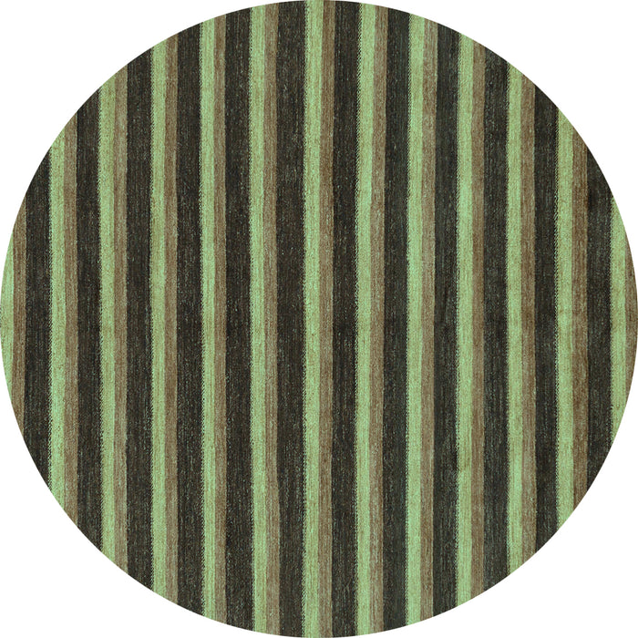 Round Abstract Turquoise Modern Rug, abs229turq