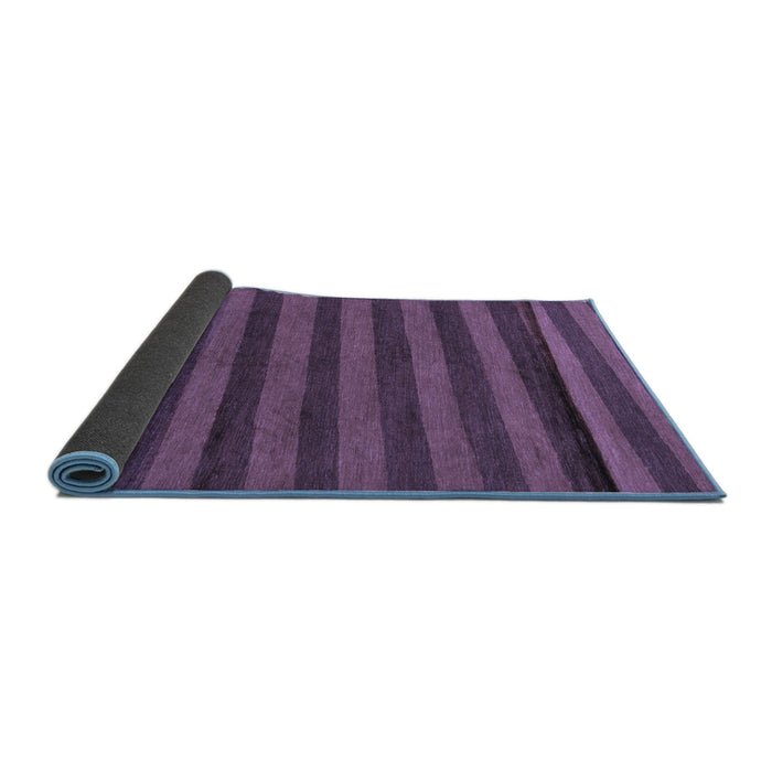 Sideview of Abstract Blue Modern Rug, abs22blu