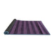 Sideview of Abstract Blue Modern Rug, abs22blu