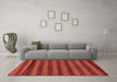 Machine Washable Abstract Brown Modern Rug in a Living Room,, wshabs22brn