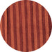 Round Abstract Brown Modern Rug, abs22brn