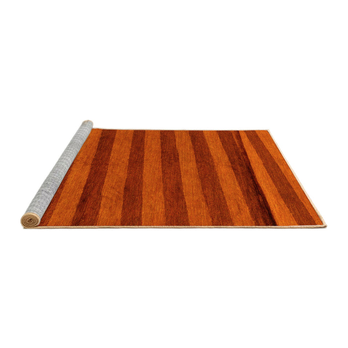 Sideview of Machine Washable Abstract Yellow Modern Rug, wshabs22yw