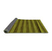 Sideview of Abstract Green Modern Rug, abs22grn