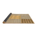 Sideview of Abstract Bronze Brown Modern Rug, abs23