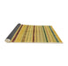 Sideview of Abstract Dark Brown Modern Rug, abs2300