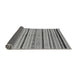 Sideview of Abstract Gray Modern Rug, abs2300gry