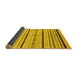 Sideview of Abstract Yellow Modern Rug, abs2300yw