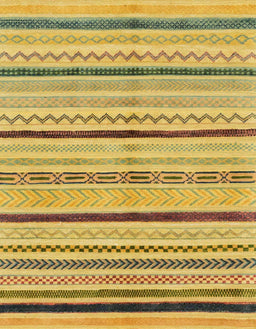 Abstract Dark Brown Modern Rug, abs2300
