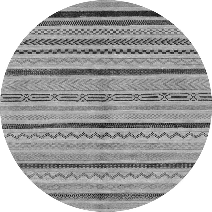 Round Abstract Gray Modern Rug, abs2300gry