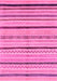 Machine Washable Abstract Pink Modern Rug, wshabs2300pnk