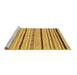 Sideview of Machine Washable Abstract Brown Modern Rug, wshabs2300brn