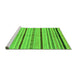 Sideview of Machine Washable Abstract Green Modern Area Rugs, wshabs2300grn