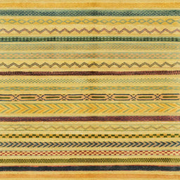 Square Abstract Dark Brown Modern Rug, abs2300