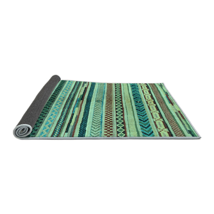 Sideview of Abstract Light Blue Modern Rug, abs2301lblu