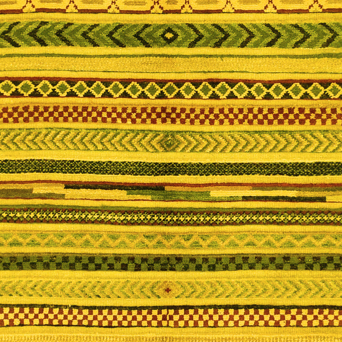 Machine Washable Abstract Yellow Modern Rug, wshabs2301yw