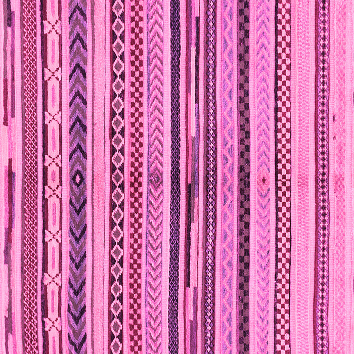 Square Machine Washable Abstract Pink Modern Rug, wshabs2301pnk