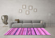 Machine Washable Abstract Purple Modern Area Rugs in a Living Room, wshabs2301pur