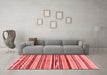 Modern Red Washable Rugs