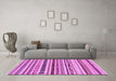 Machine Washable Abstract Purple Modern Area Rugs in a Living Room, wshabs2302pur