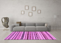 Machine Washable Abstract Purple Modern Rug, wshabs2302pur