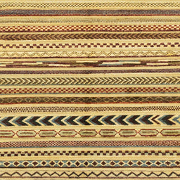 Square Abstract Light Brown Modern Rug, abs2302