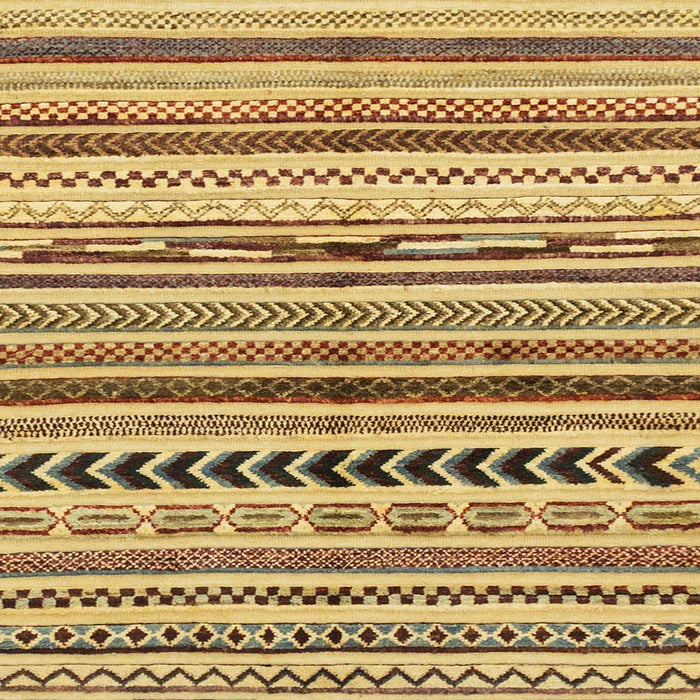 Square Machine Washable Abstract Light Brown Rug, wshabs2302