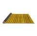 Sideview of Abstract Yellow Modern Rug, abs2303yw