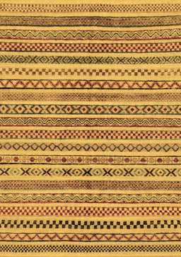 Abstract Brown Modern Rug, abs2303brn
