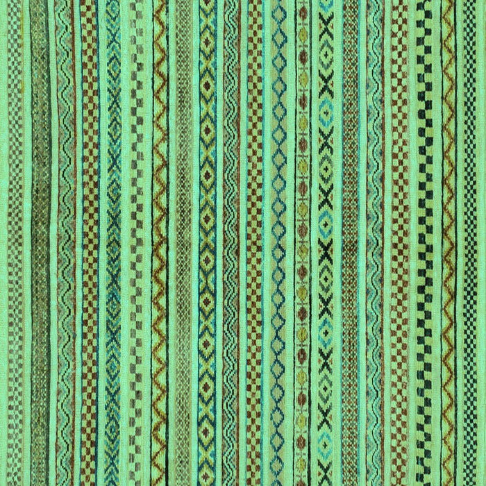 Square Machine Washable Abstract Turquoise Modern Area Rugs, wshabs2303turq