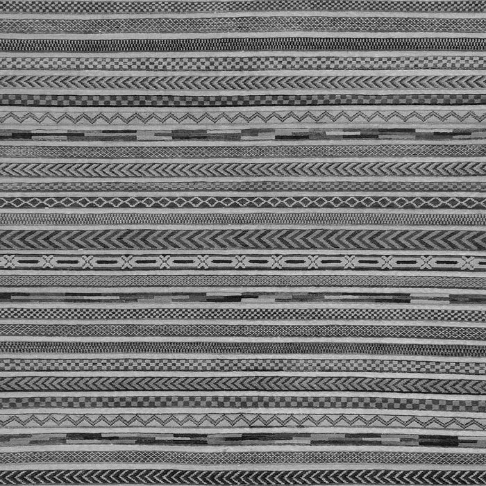 Square Abstract Gray Modern Rug, abs2304gry