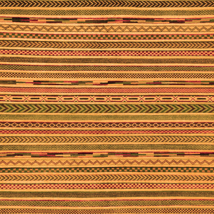 Square Abstract Orange Modern Rug, abs2304org