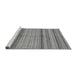 Sideview of Machine Washable Abstract Gray Modern Rug, wshabs2305gry