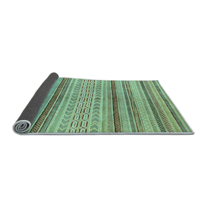 Sideview of Abstract Light Blue Modern Rug, abs2305lblu