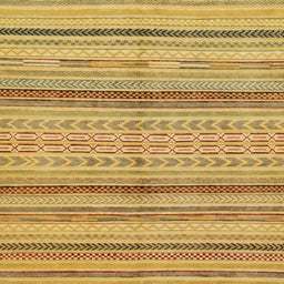 Square Machine Washable Abstract Sedona Brown Rug, wshabs2305