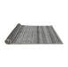 Sideview of Abstract Gray Modern Rug, abs2305gry