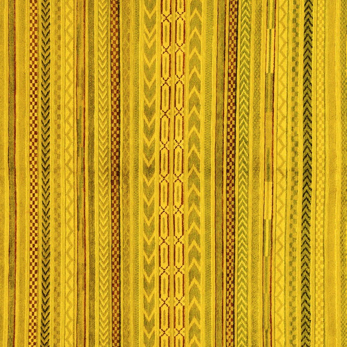 Square Abstract Yellow Modern Rug, abs2305yw