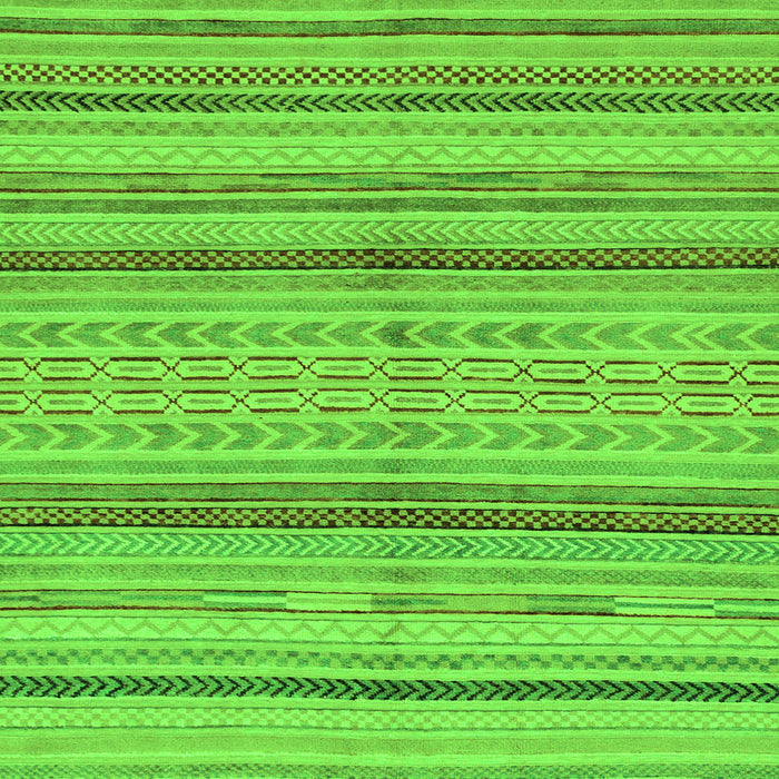 Square Abstract Green Modern Rug, abs2305grn