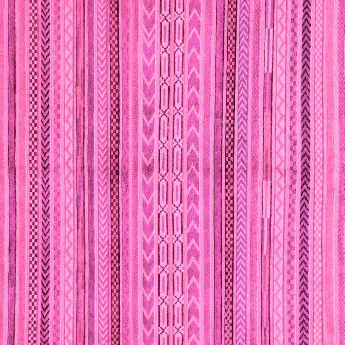 Square Machine Washable Abstract Pink Modern Rug, wshabs2305pnk