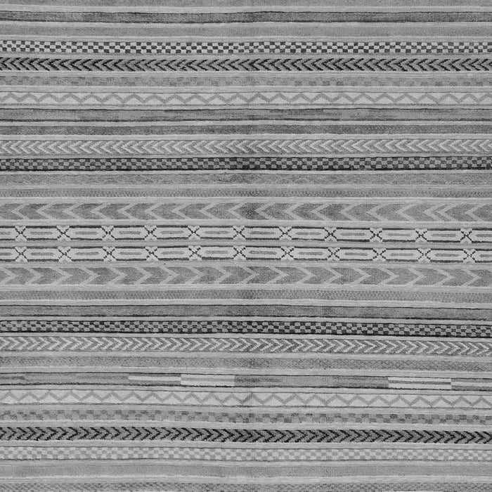 Square Machine Washable Abstract Gray Modern Rug, wshabs2305gry