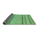 Sideview of Abstract Turquoise Modern Rug, abs2305turq