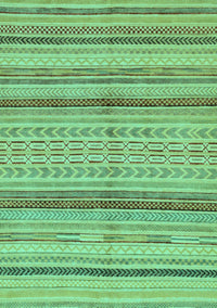 Abstract Turquoise Modern Rug, abs2305turq