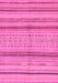 Machine Washable Abstract Pink Modern Rug, wshabs2305pnk